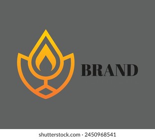 Elementos de Plantilla de diseño de logotipo de fuego. Se puede utilizar para logotipos de marca y de empresa.
