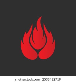 Fire logo icon design template elements. Usable for Branding and Business Logos.