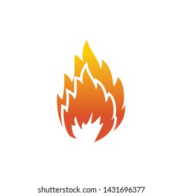 Fire logo icon design vector template