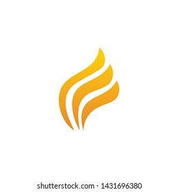 Fire logo icon design vector template