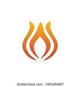 Fire logo icon design vector template