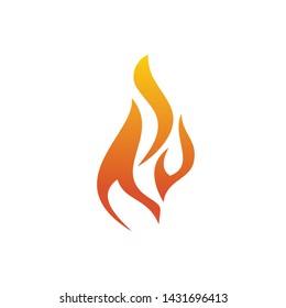 Fire logo icon design vector template