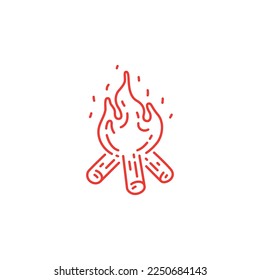 Fire Logo Icon or Illustration
