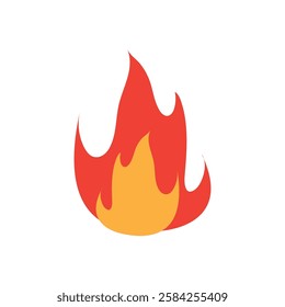 Fire logo icon illustration flat