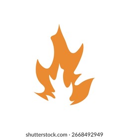fire  logo icon illustration flat