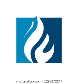 fire logo icon template vector , app tool