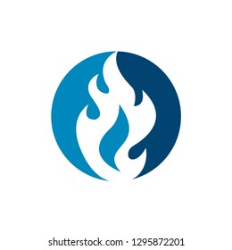 fire logo icon template vector , app tool