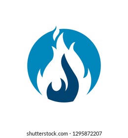 fire logo icon template vector , app tool