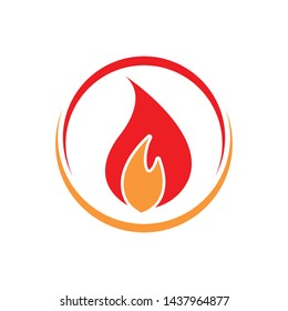Fire  Logo icon Template vector illustration