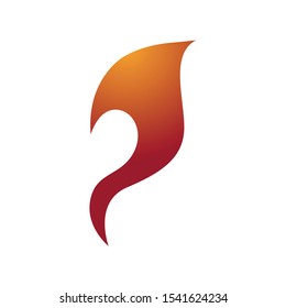 fire logo icon vector color simple