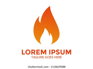 fire logo icon vector design illustration