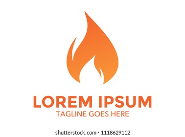 fire logo icon vector design illustration