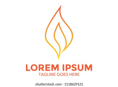 fire logo icon vector design illustration