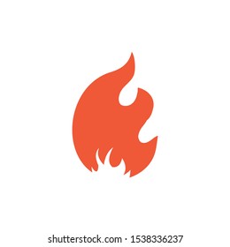 fire logo icon vector illustration