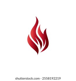 Fire Logo Icon Vector Illustration. Flame Logo