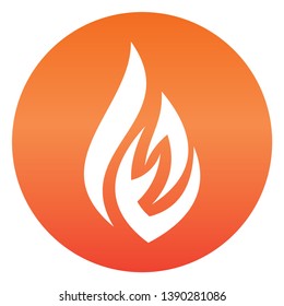 fire logo icon vector template