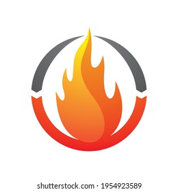 Fire logo images  illustration design