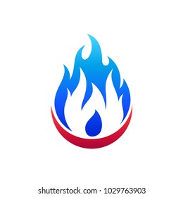 Fire Logo With Letter W Initial Logo Template