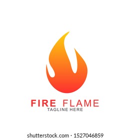 Fire logo with modern concept. Vector icon fire design. Illustration