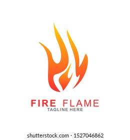 Fire logo with modern concept. Vector icon fire design. Illustration