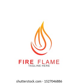 Fire logo with modern concept. Vector icon fire design. Illustration