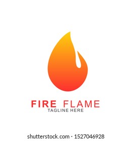 Fire logo with modern concept. Vector icon fire design. Illustration