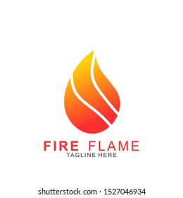 Fire logo with modern concept. Vector icon fire design. Illustration