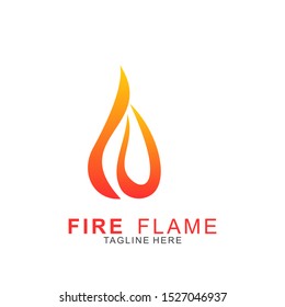 Fire logo with modern concept. Vector icon fire design. Illustration