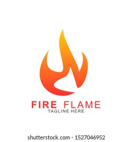 Fire logo with modern concept. Vector icon fire design. Illustration