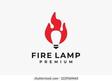 Feuerzeichen mit negativer Raumlampe