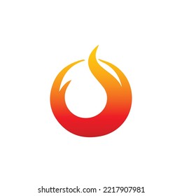 Fire logo, Oil And Gas Logo Design Vector Template, Modern fire logo or icon design