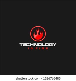 The fire logo for the petroleum mining industry and mineral natural resources