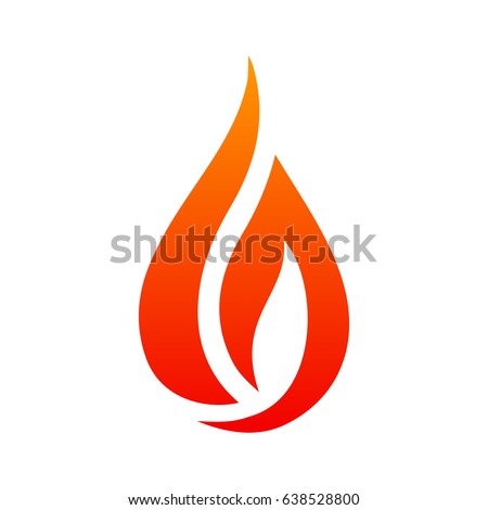 Fire Logo Red Yellow Fire Icon Stock Vector (Royalty Free ...