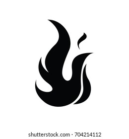 Fire Logo Silhouette Vector
