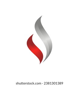 fire logo Simple, clean and elegant