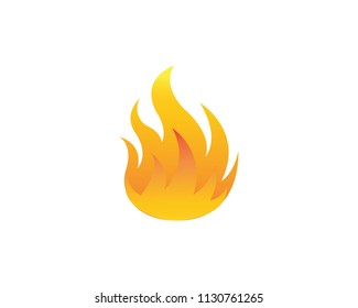 Fire logo and symbols flame
