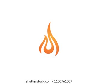 Fire logo and symbols flame
