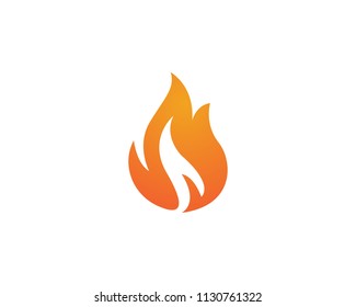 Fire logo and symbols flame