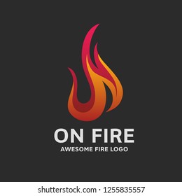 Fire logo template