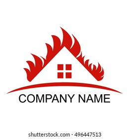 Fire logo template