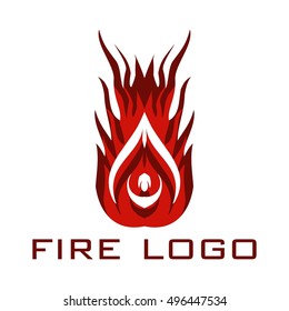 Fire logo template