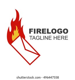 Fire logo template