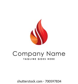 fire logo logo template