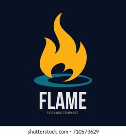 Fire logo template