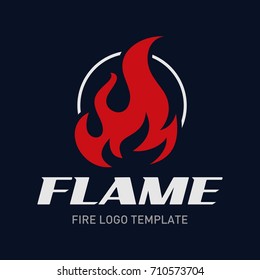 Fire logo template