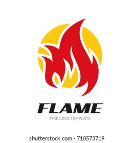 Fire logo template