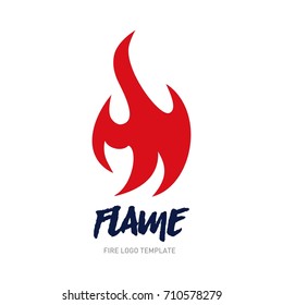 Fire logo template