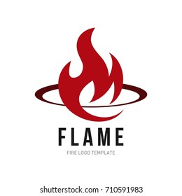 Fire logo template
