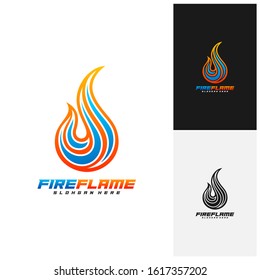 Fire Logo Template Design Vector, Emblem, Creative design, Icon symbol