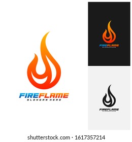 Fire Logo Template Design Vector, Emblem, Creative design, Icon symbol